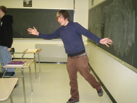 kyle en classe de math
